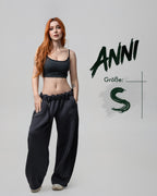 DUCK OFF Crop Top – Anthrazit
