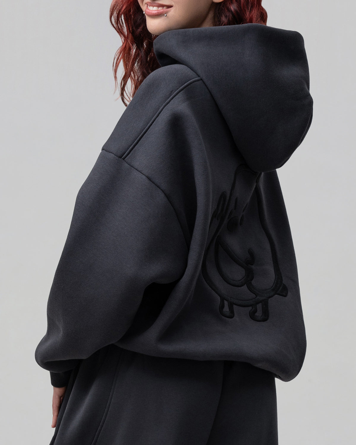 DUCK OFF Zipperjacke – Anthrazit