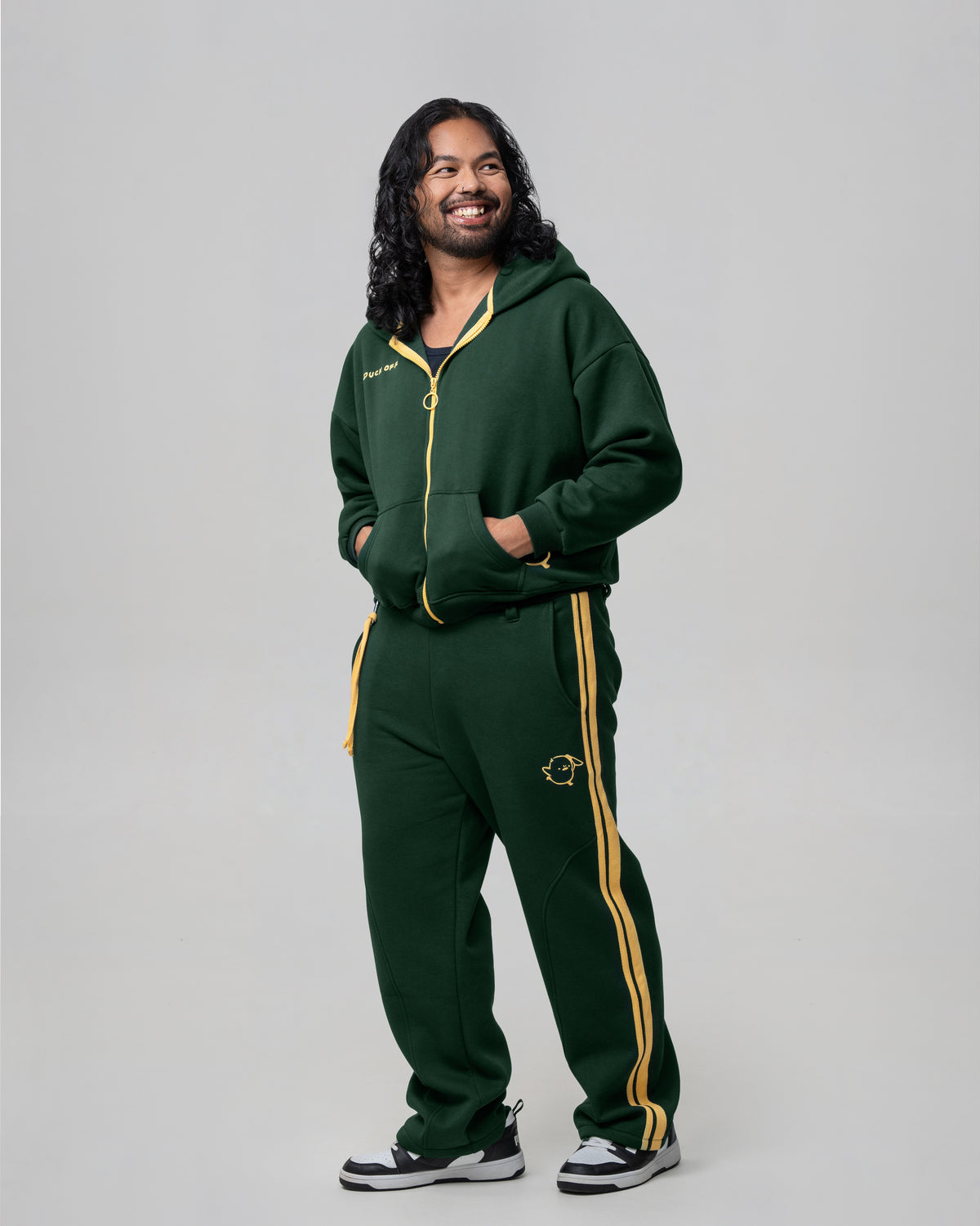 DUCK OFF Zipperjacke – Green