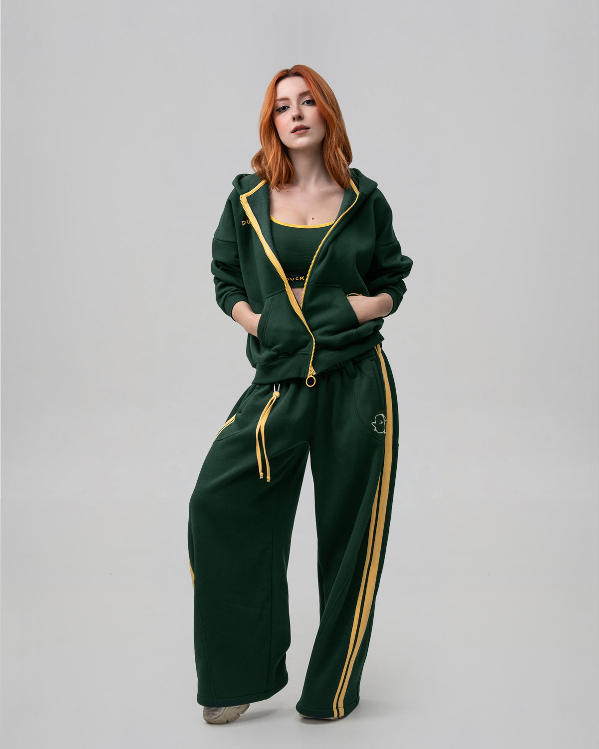 DUCK OFF Zipperjacke – Green