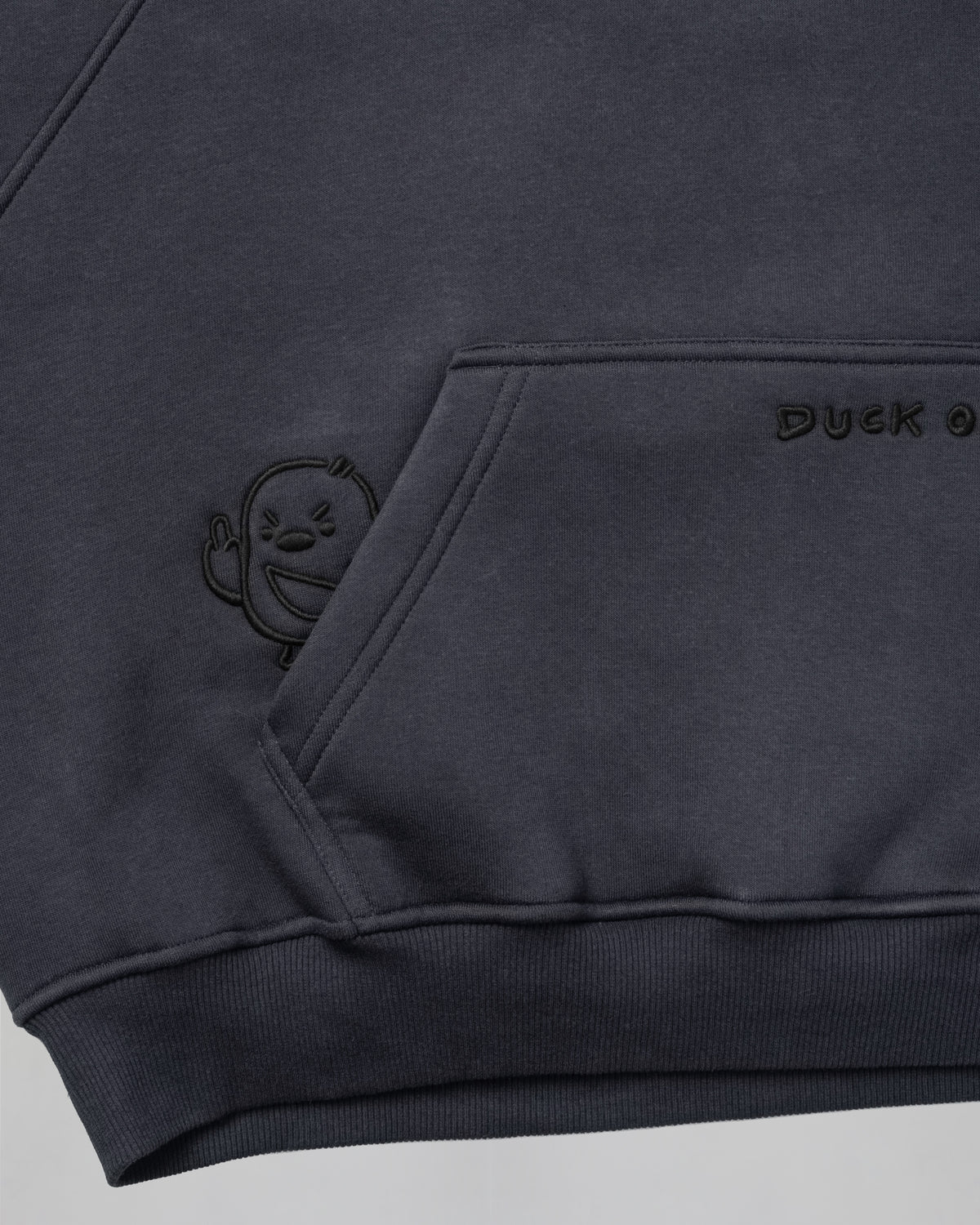 DUCK OFF Hoodie – Anthrazit