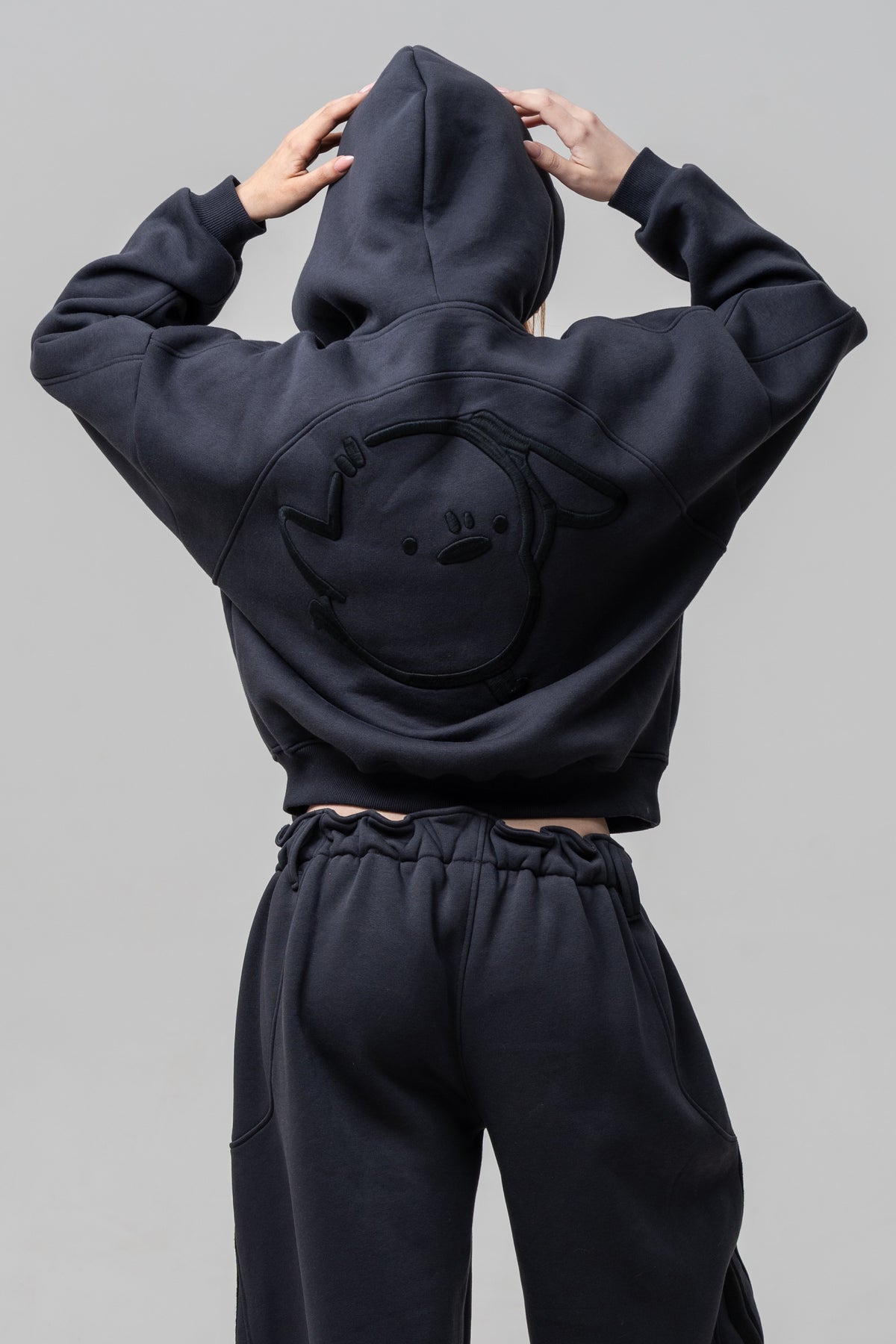 DUCK OFF Hoodie – Anthrazit