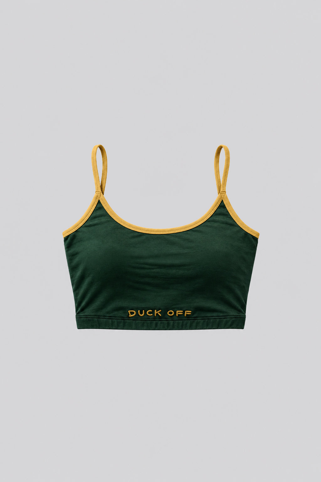 DUCK OFF Crop Top – Green