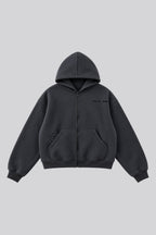 DUCK OFF Zipperjacke – Anthrazit
