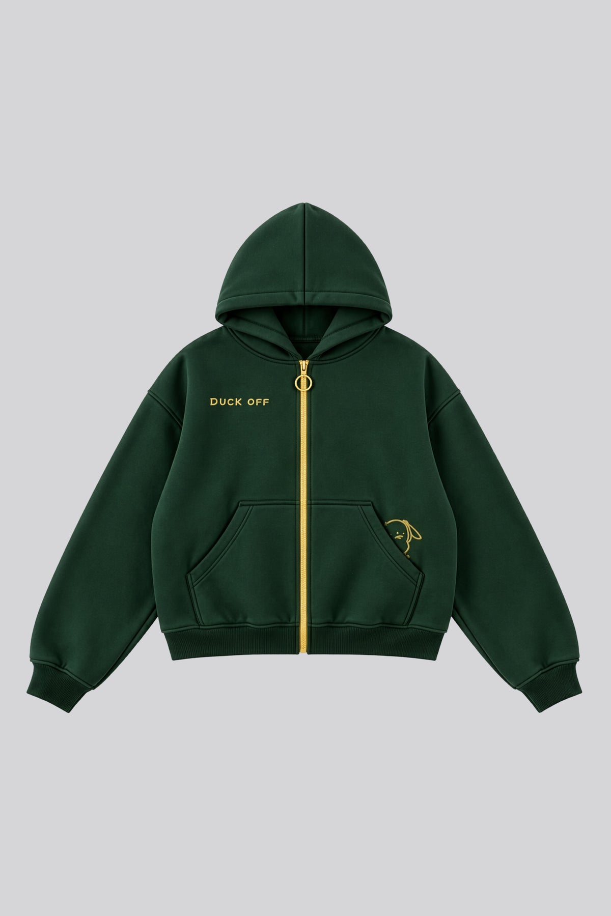 DUCK OFF Zipperjacke – Green